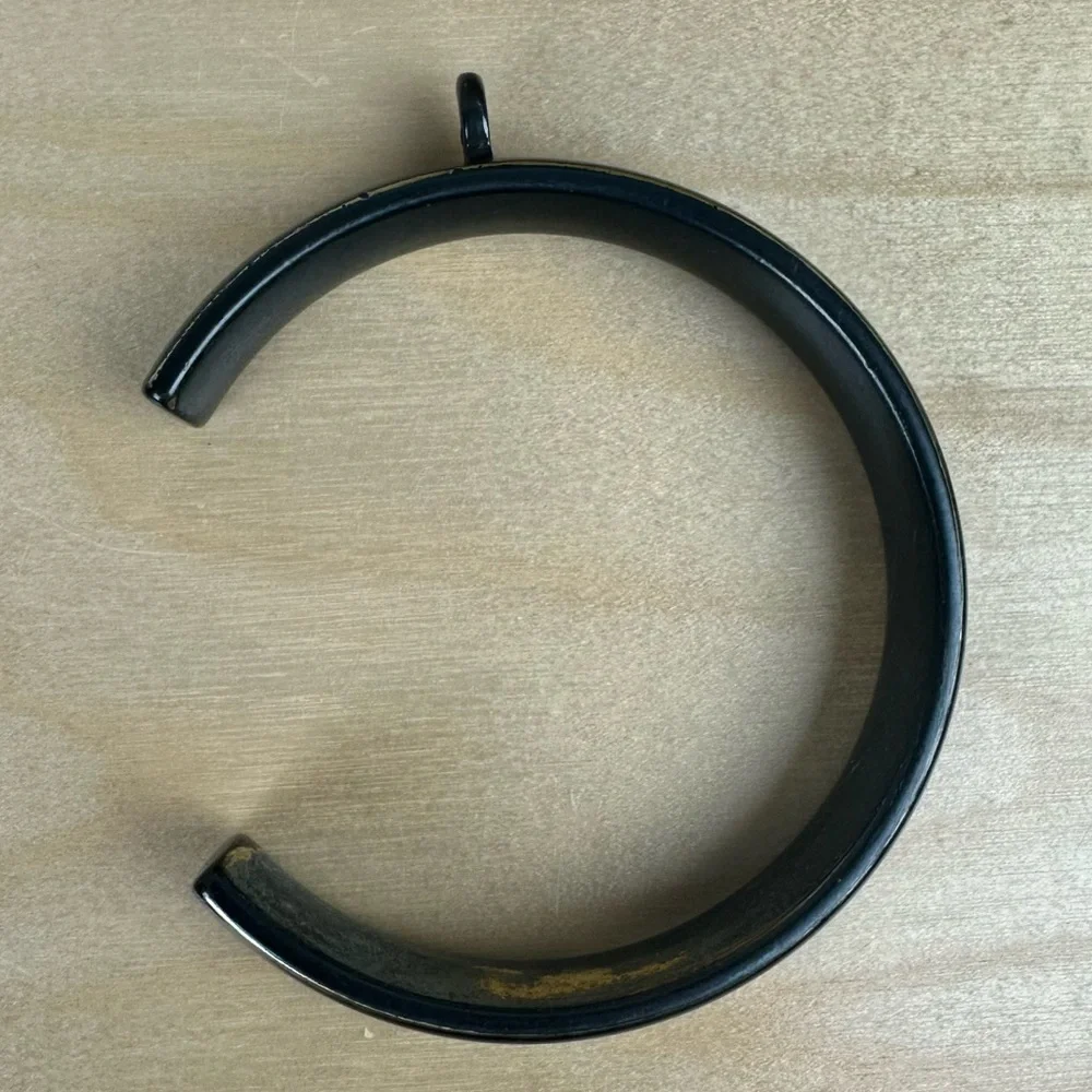 NWB Restoration Hardware Estate C-Loop Drapery Rings Large Bronze set of 7